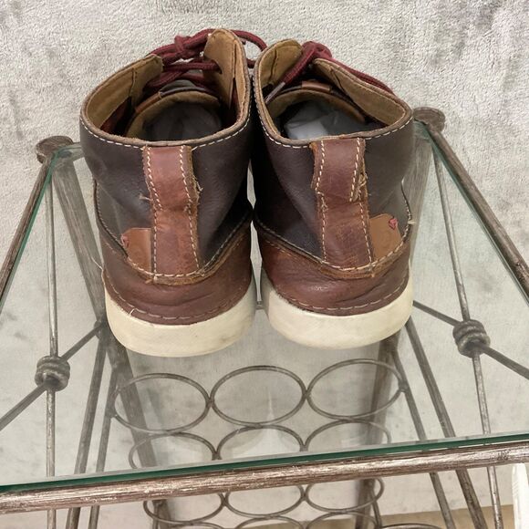 Collection by Clarks 15770 Leather Men’s 9.5 Lace Up Brown Desert Chukka Boots - Picture 4 of 13